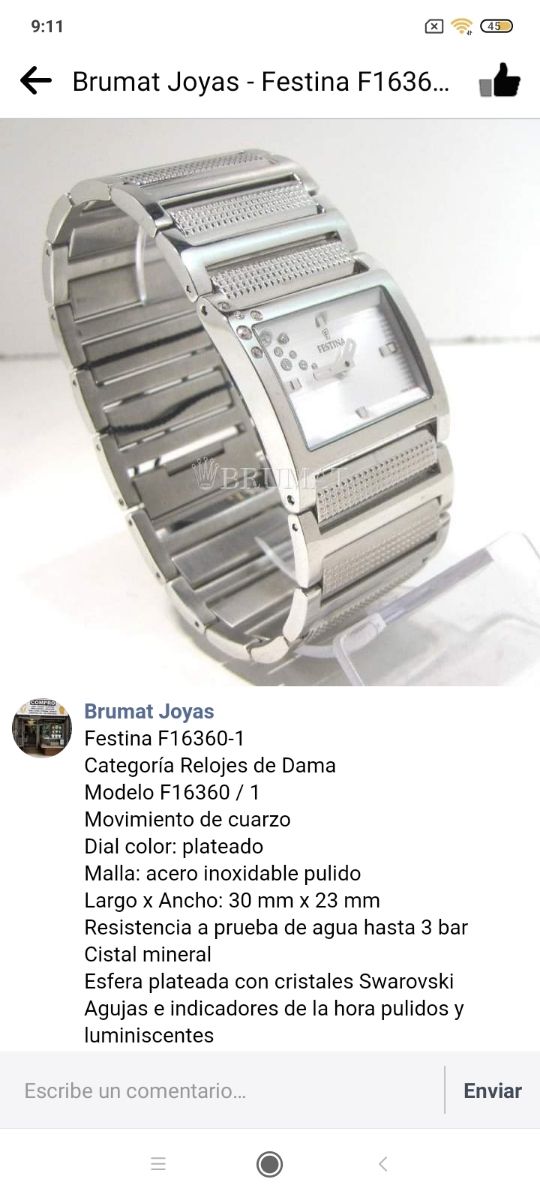 Reloj FESTINA strass