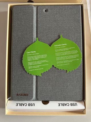 cover ipad9.7 Pro9.7 ipad air 2 grigio tastiera