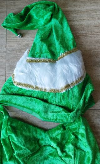 Disfraz mujer Elfo verde navidad T 36-38-40 NUEVOW