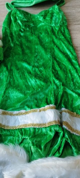 Disfraz mujer Elfo verde navidad T 36-38-40 NUEVOW
