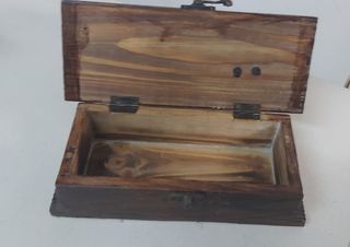 Caja joyero de madera máquina de coser