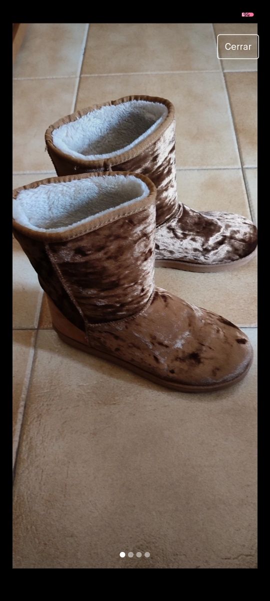 Botas borrego marrones