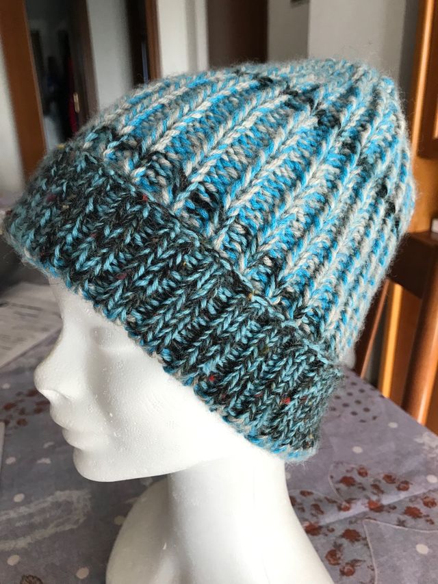 Cuffia fatta a mano double-face