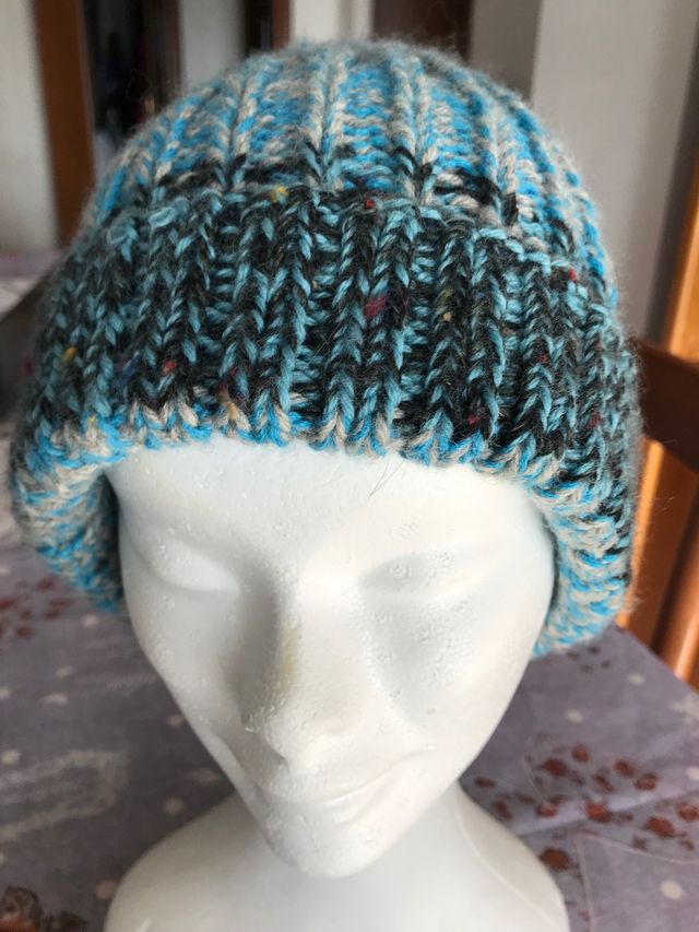 Cuffia fatta a mano double-face