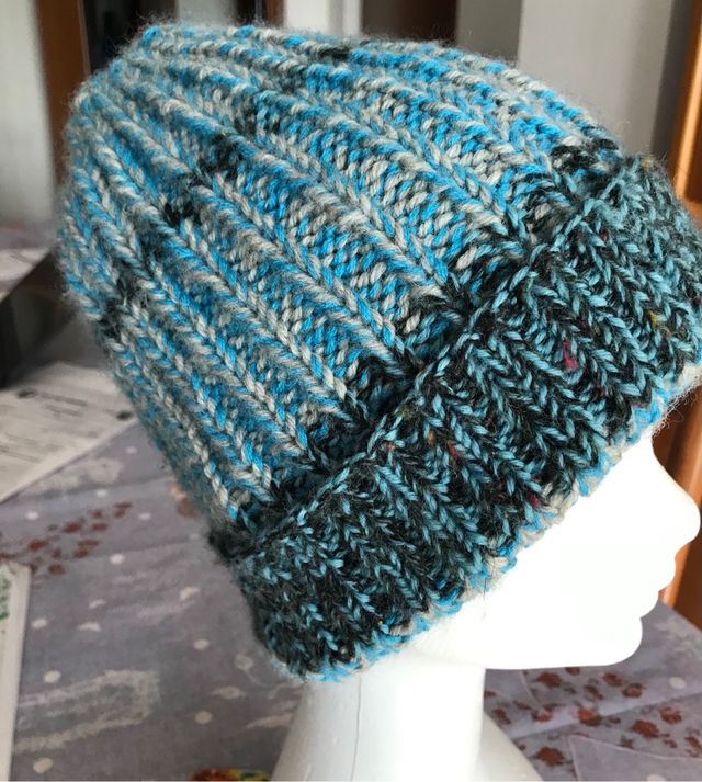 Cuffia fatta a mano double-face