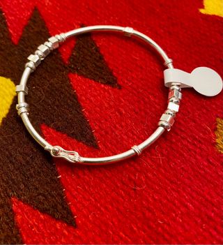 pulseras rigidas plata peruana 950