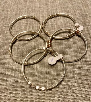 pulseras rigidas plata peruana 950