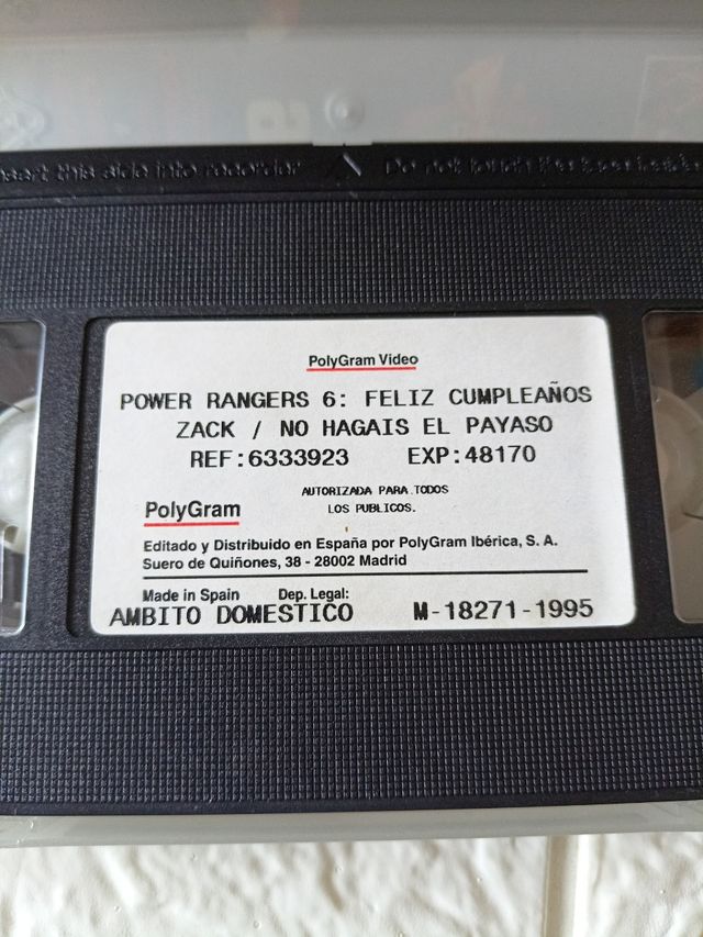 Power Rangers VHS Mighty Morph'n