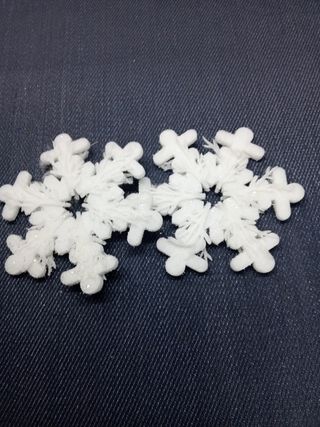 Guirnaldas grandes copo nieve navidad