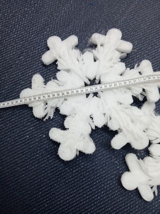 Guirnaldas grandes copo nieve navidad