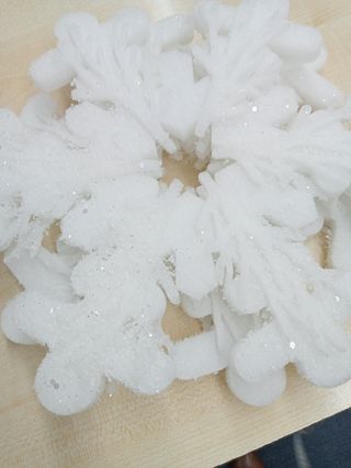 Guirnaldas grandes copo nieve navidad