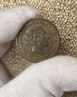 5 Céntimos de Alfonso XII 1877