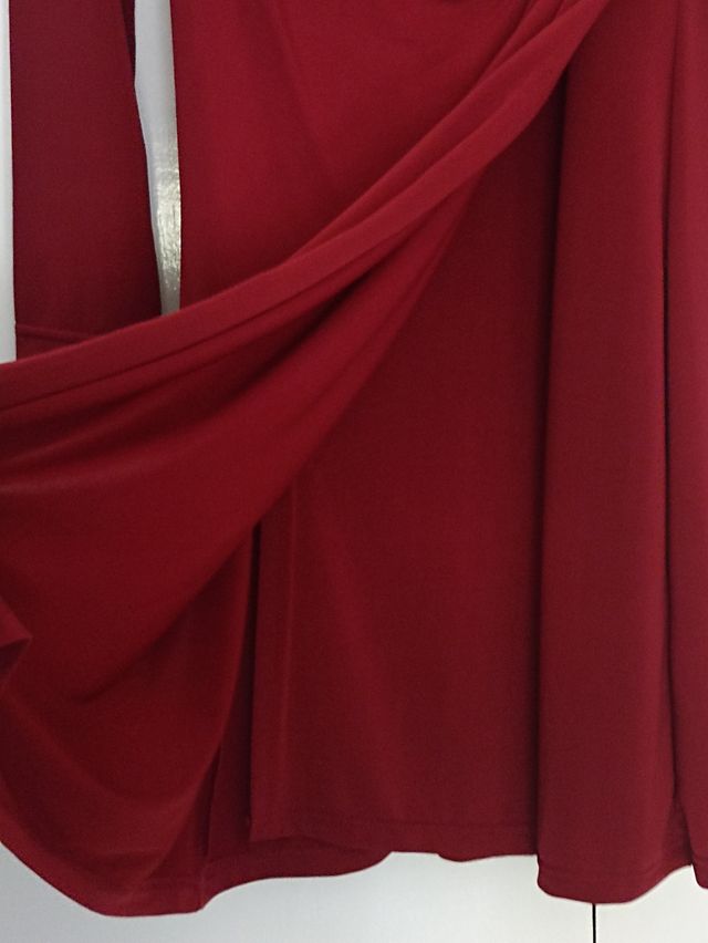 Vestido cruzado rojo