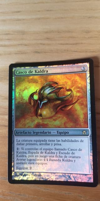 Casco de Kaldra foil carta Magic