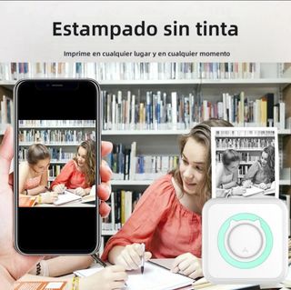Mini impresora térmica portátil, inalámbrica