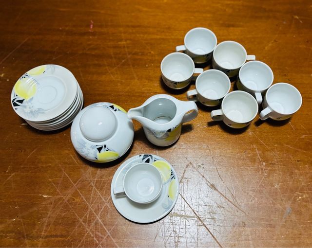 serviziotazzine e piatti ,zuccheriera,Lattiera