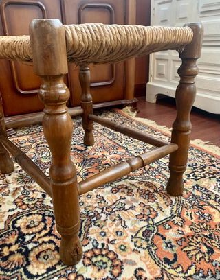 TABURETE RÚSTICO BAJO