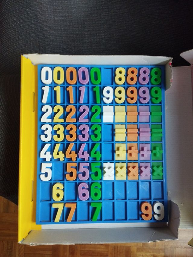 Pizarra con números