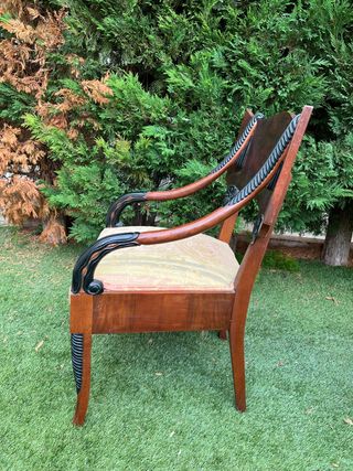 Sillón antiguo madera raíz