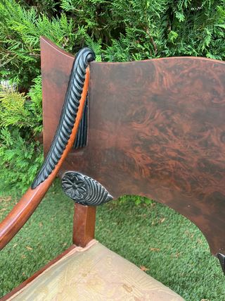 Sillón antiguo madera raíz