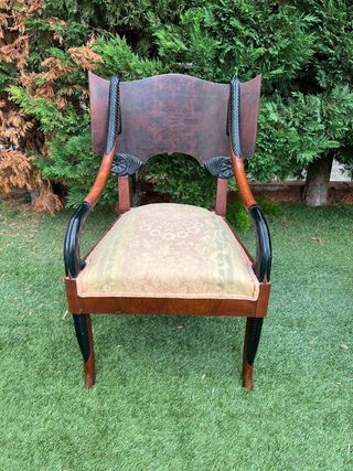 Sillón antiguo madera raíz