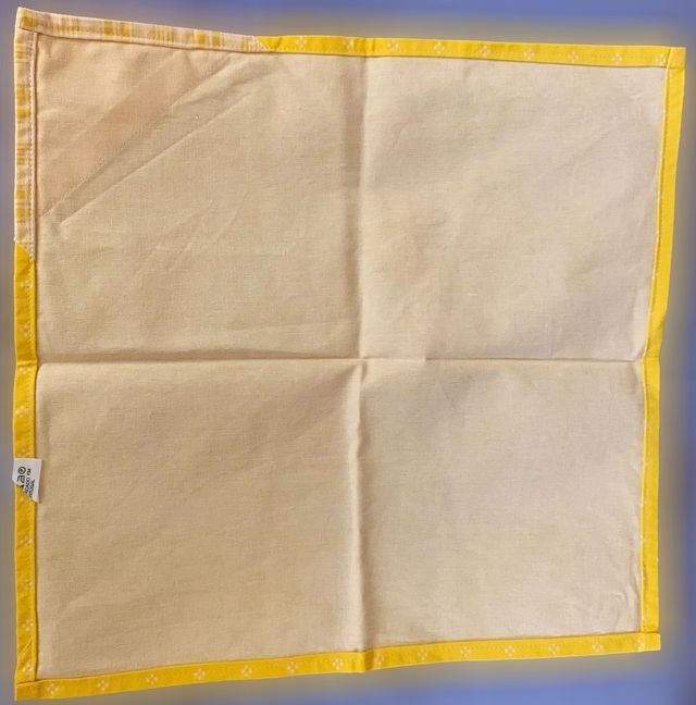 Pano Quadrado Amarelo, Novo/Único/Exclusivo