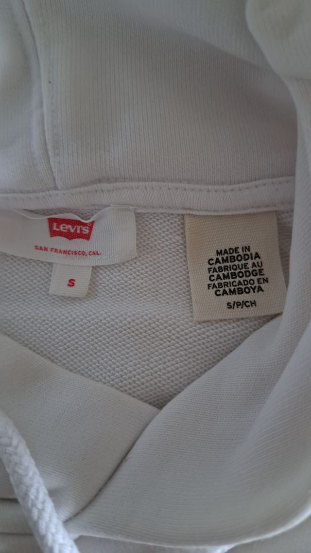 Sudadera Levi's blanca talla s