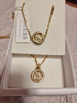 Conjunto collar y pulsera oro Guess