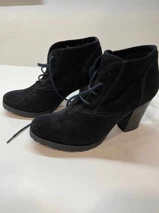botines de ante negro Mango num 37