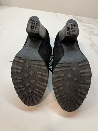 botines de ante negro Mango num 37