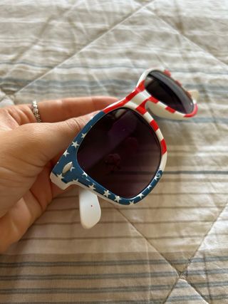 Occhiali da sole con stampa bandiera americana