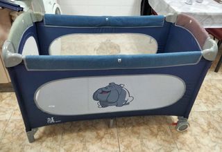 Cuna bebe parque de viaje con accesorios+ colchón