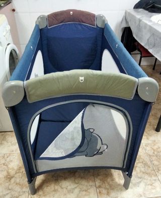 Cuna bebe parque de viaje con accesorios+ colchón