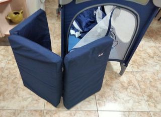 Cuna bebe parque de viaje con accesorios+ colchón