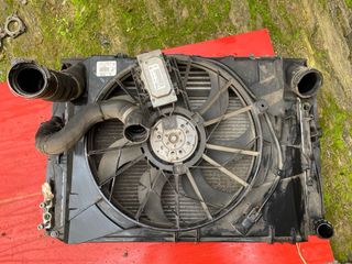 Radiador de agua y electroventilador Bmw serie 1