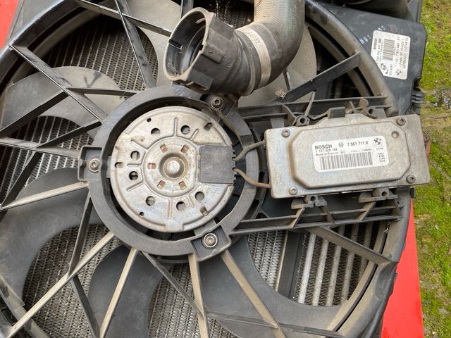 Radiador de agua y electroventilador Bmw serie 1