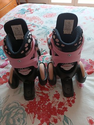 Patines de 4 ruedas, niña.