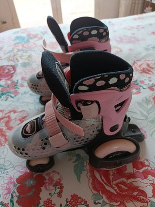 Patines de 4 ruedas, niña.