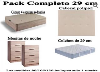 OFERTA PACK COMPLETO CON COLCHÓN DE 29!!