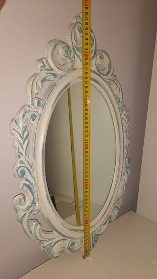 Mesita de noche vintage restaurada, Isabelina