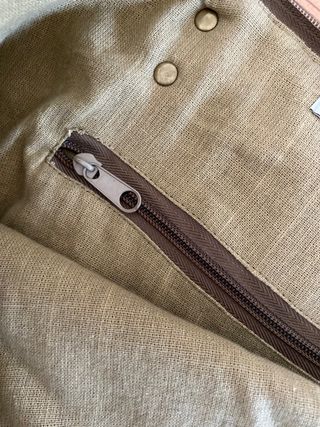 Bolso tote Bag  terciopelo y asas piel 
