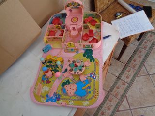 juguete de pin y pon ( pinypon) casa melatin rosa