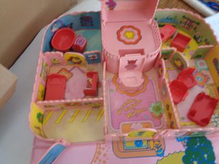 juguete de pin y pon ( pinypon) casa melatin rosa