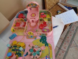 juguete de pin y pon ( pinypon) casa melatin rosa