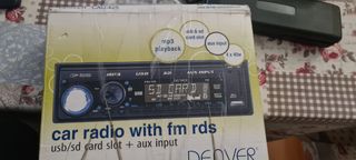 Radio coche usb/sd card slot + aux input