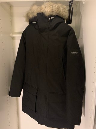 Giacca invernale Calvin Klein con pelo