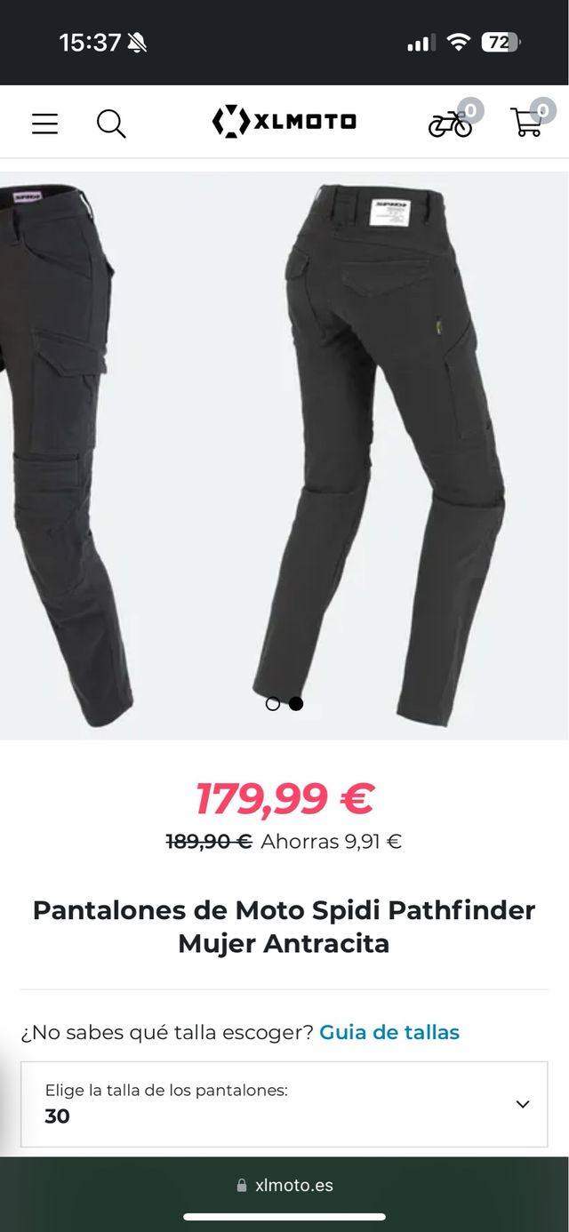 Pantalon Spidi Pathfinder Cargo Lady talla 30