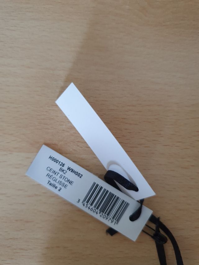 Cinturone elastico nero Sinéquanone