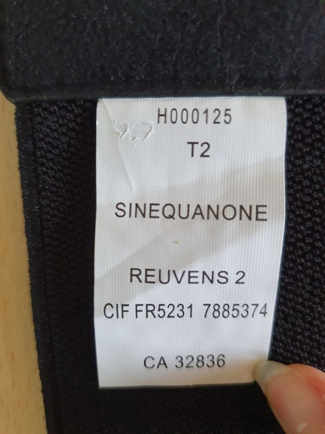 Cinturone elastico nero Sinéquanone