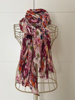 Fular plisado de colores